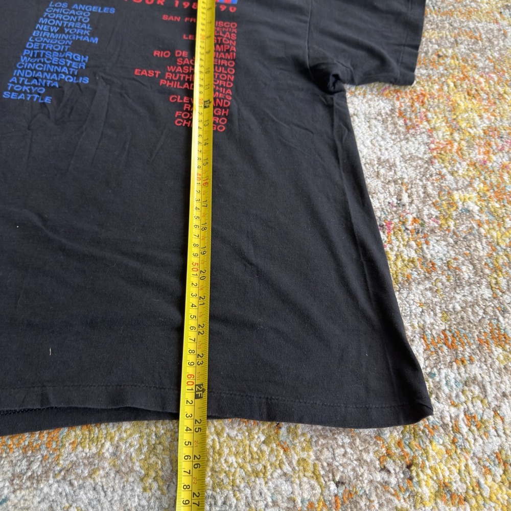 Vintage PAUL McCARTNEY 1989/90 2 sided single stitch world tour shirt Brockum L - Picture 6 of 8